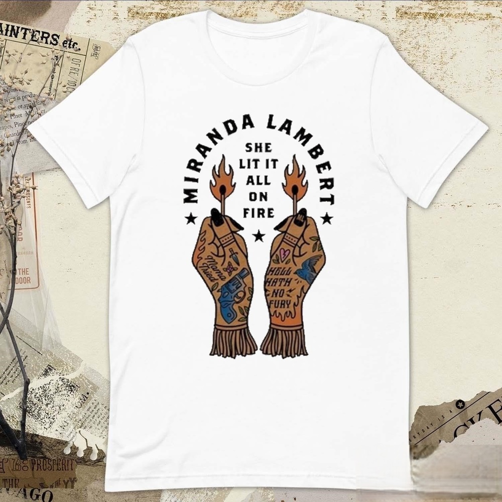 Miranda Lambert Postcards From Texas 2024 T-shirt White